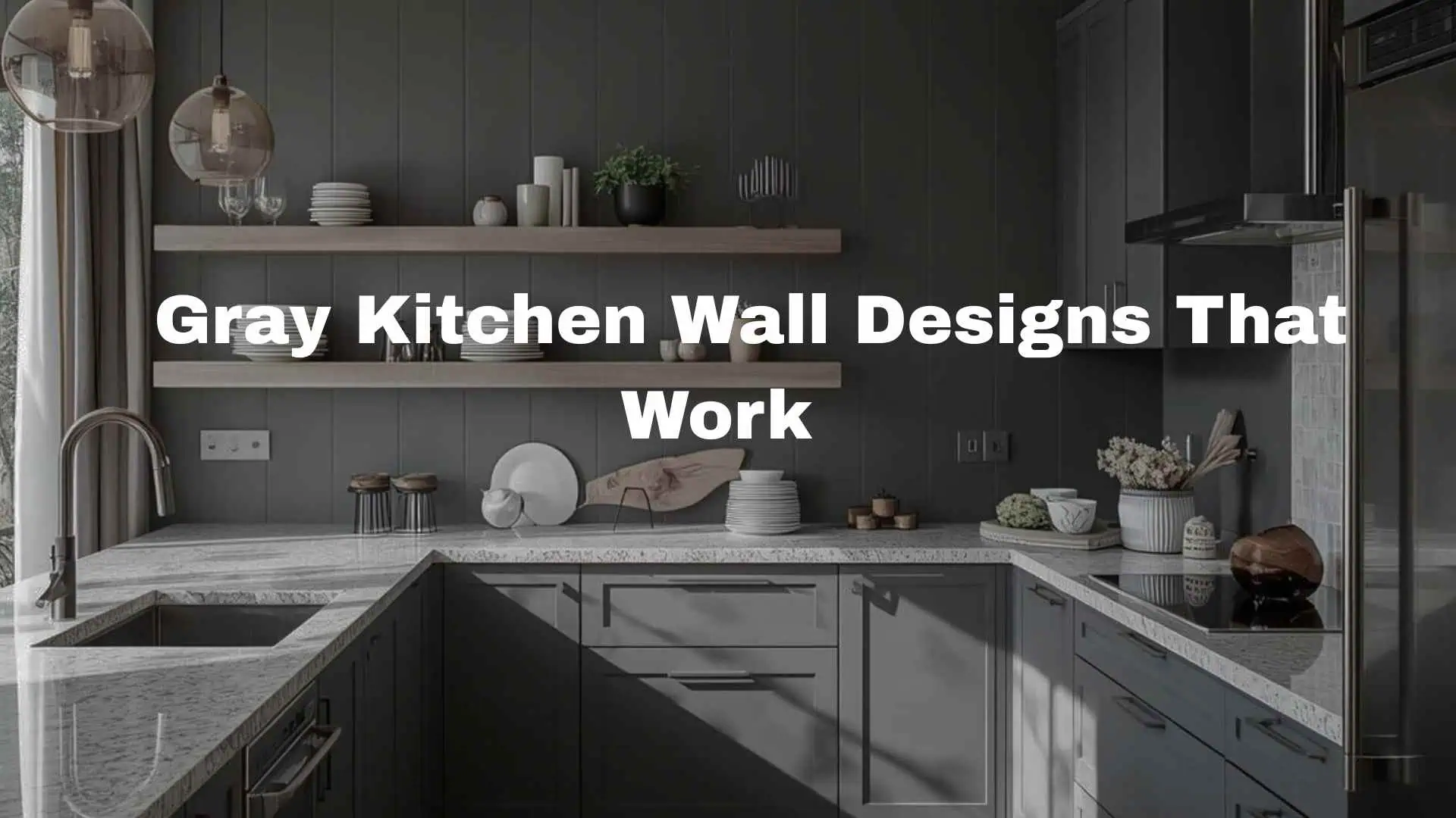 grey kitchen walls ideas