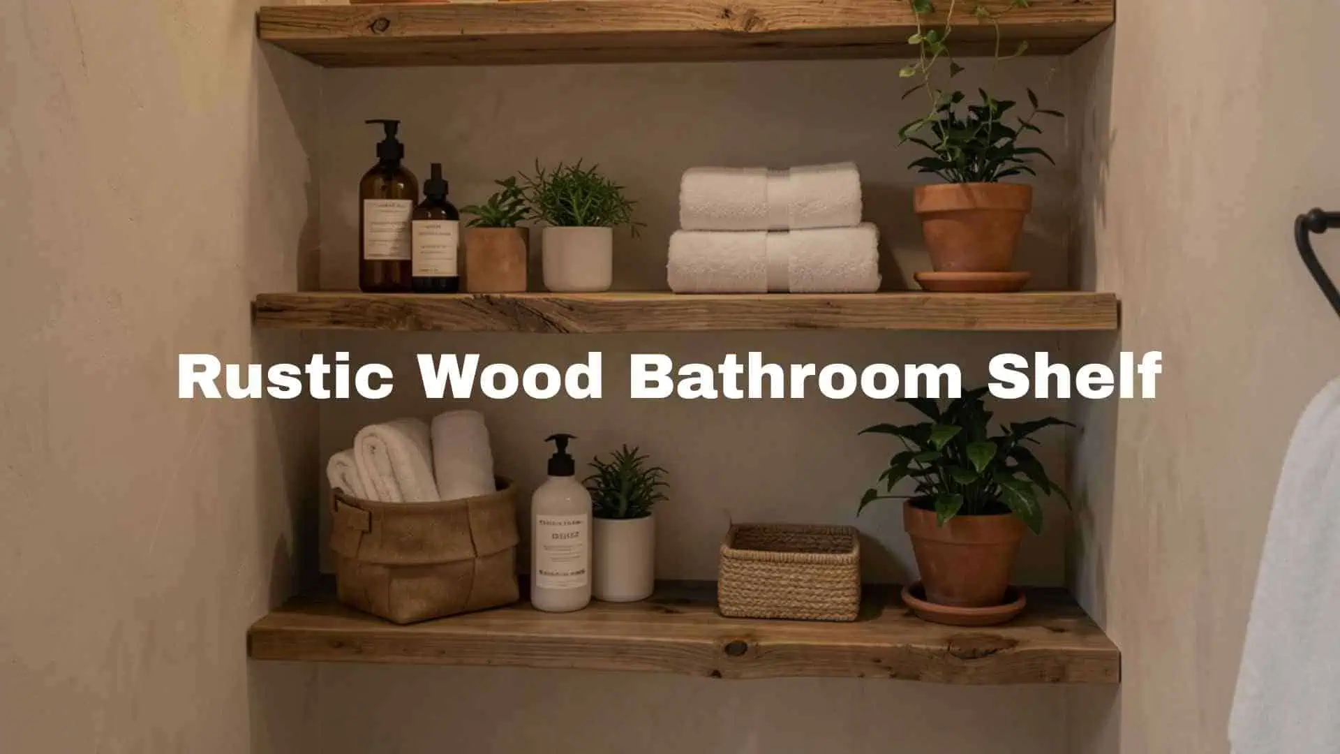 Rustic Bathroom Shelves ideas
