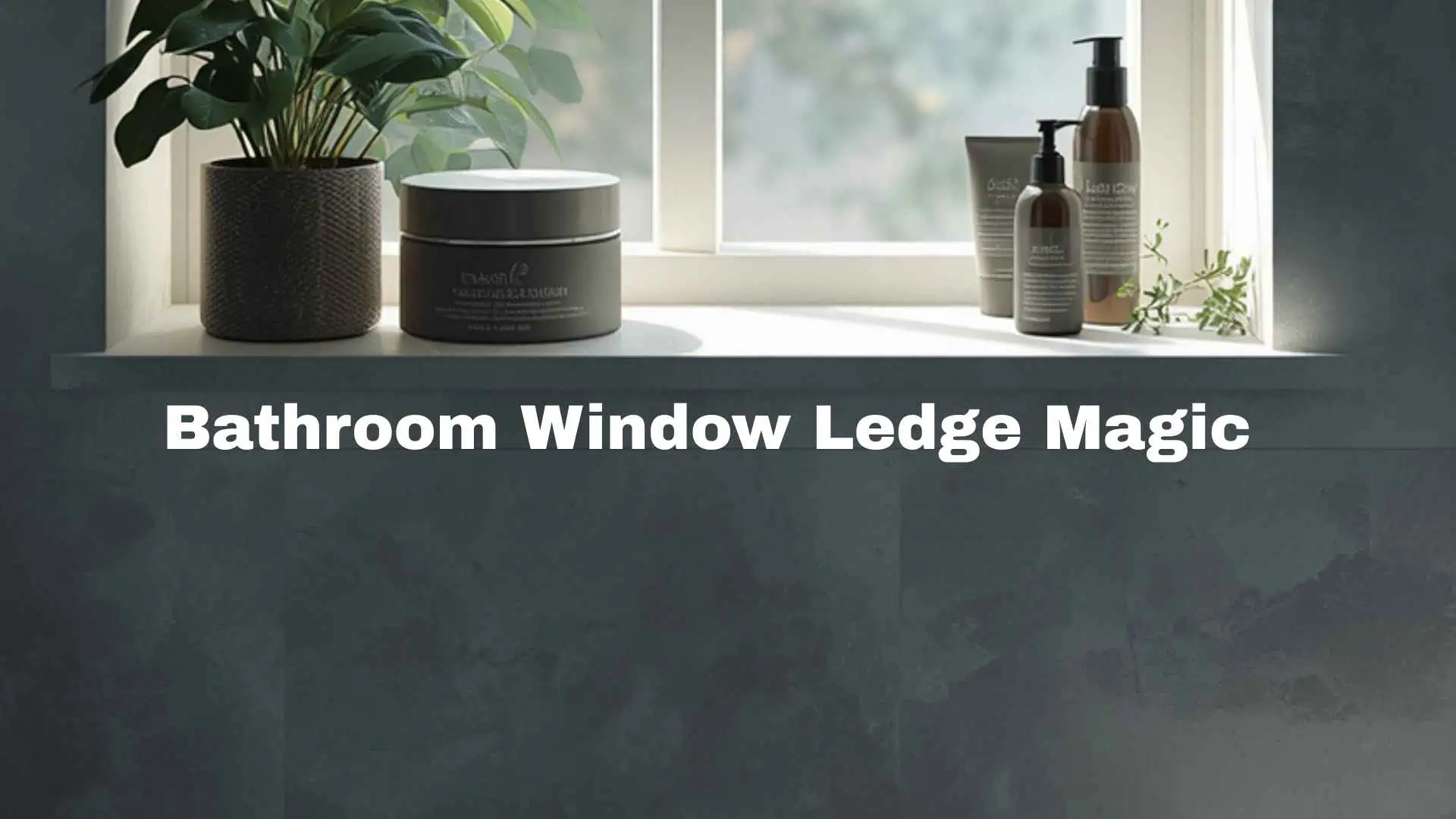 Beautiful Bathroom Window Ledge