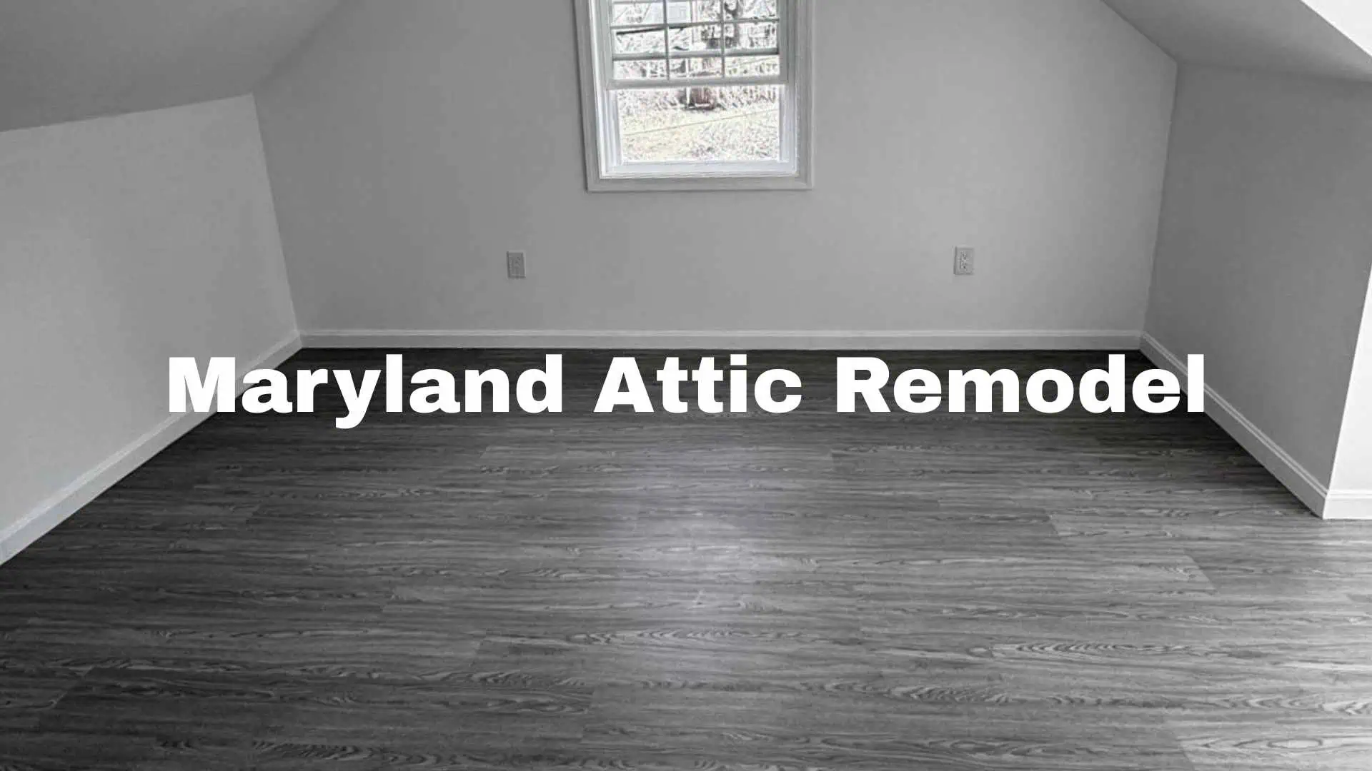 attic remodel example in Maryland