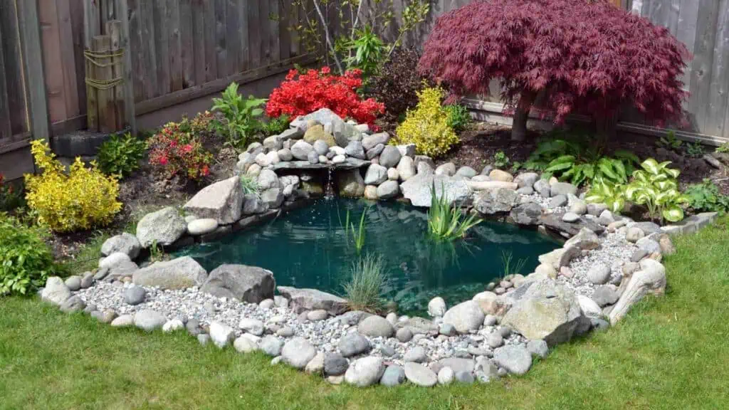 water features in a backyard