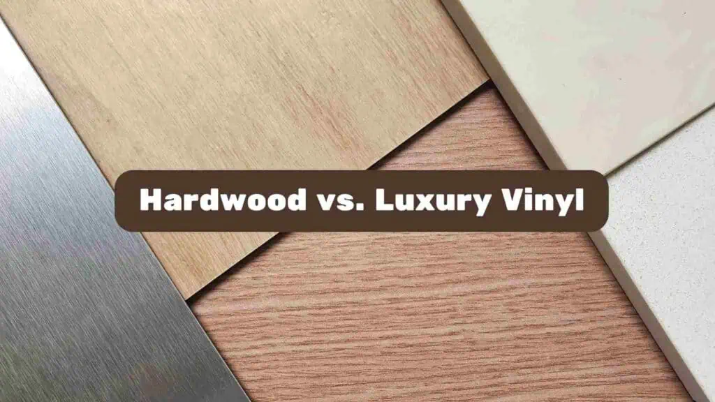 samples of hardwood floors and luxury vinyl