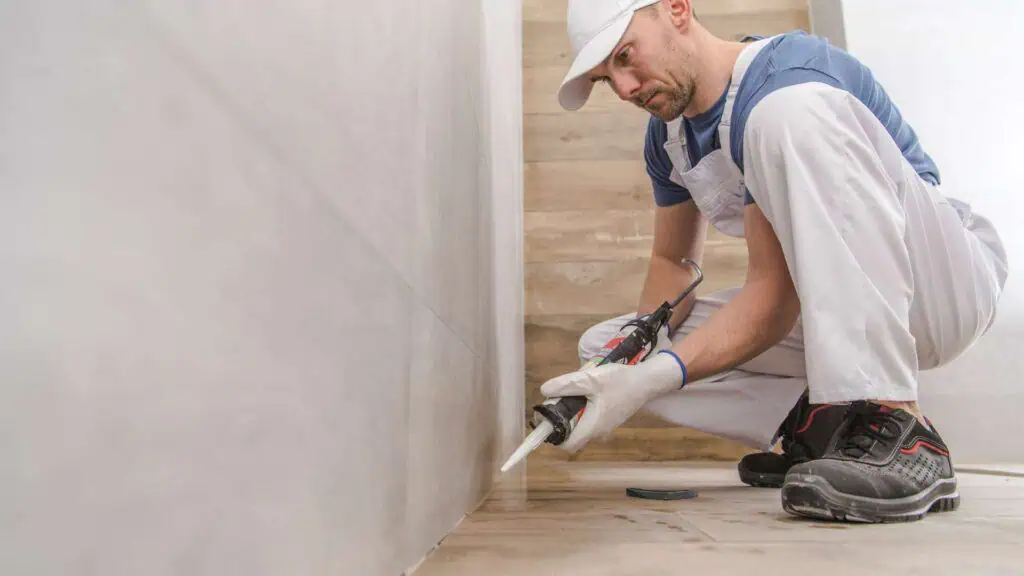 person doing some remodeling work