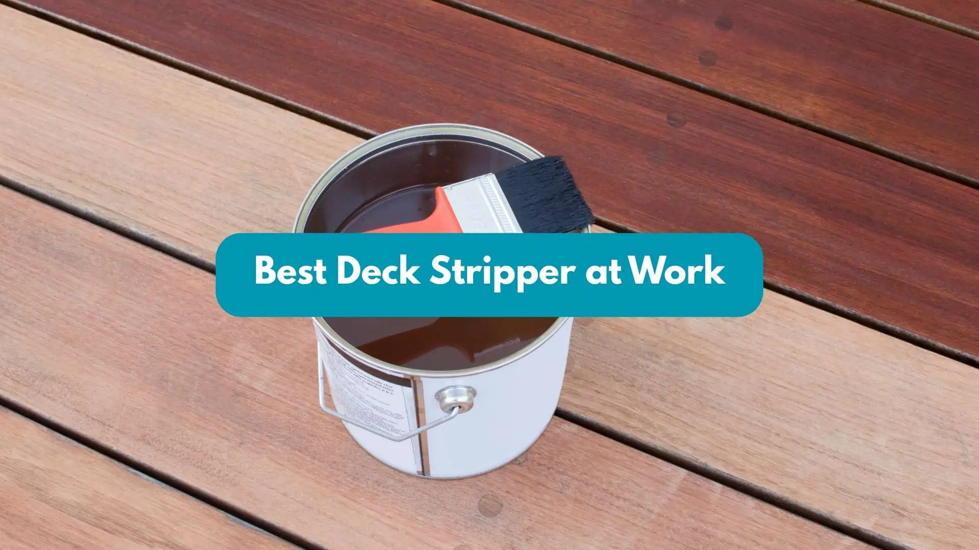 deck stripper being used
