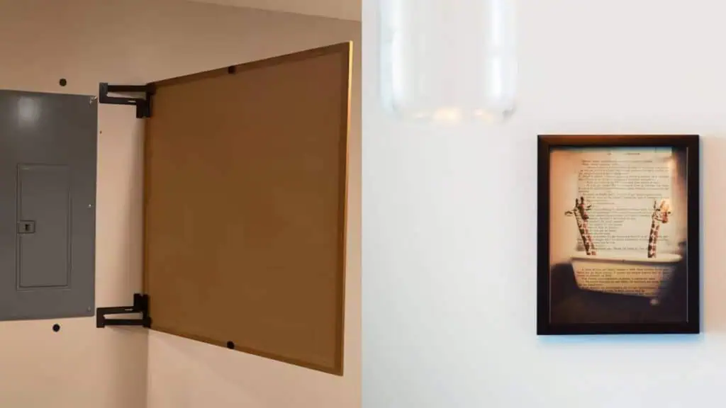 Artwork to cover up electrical panels