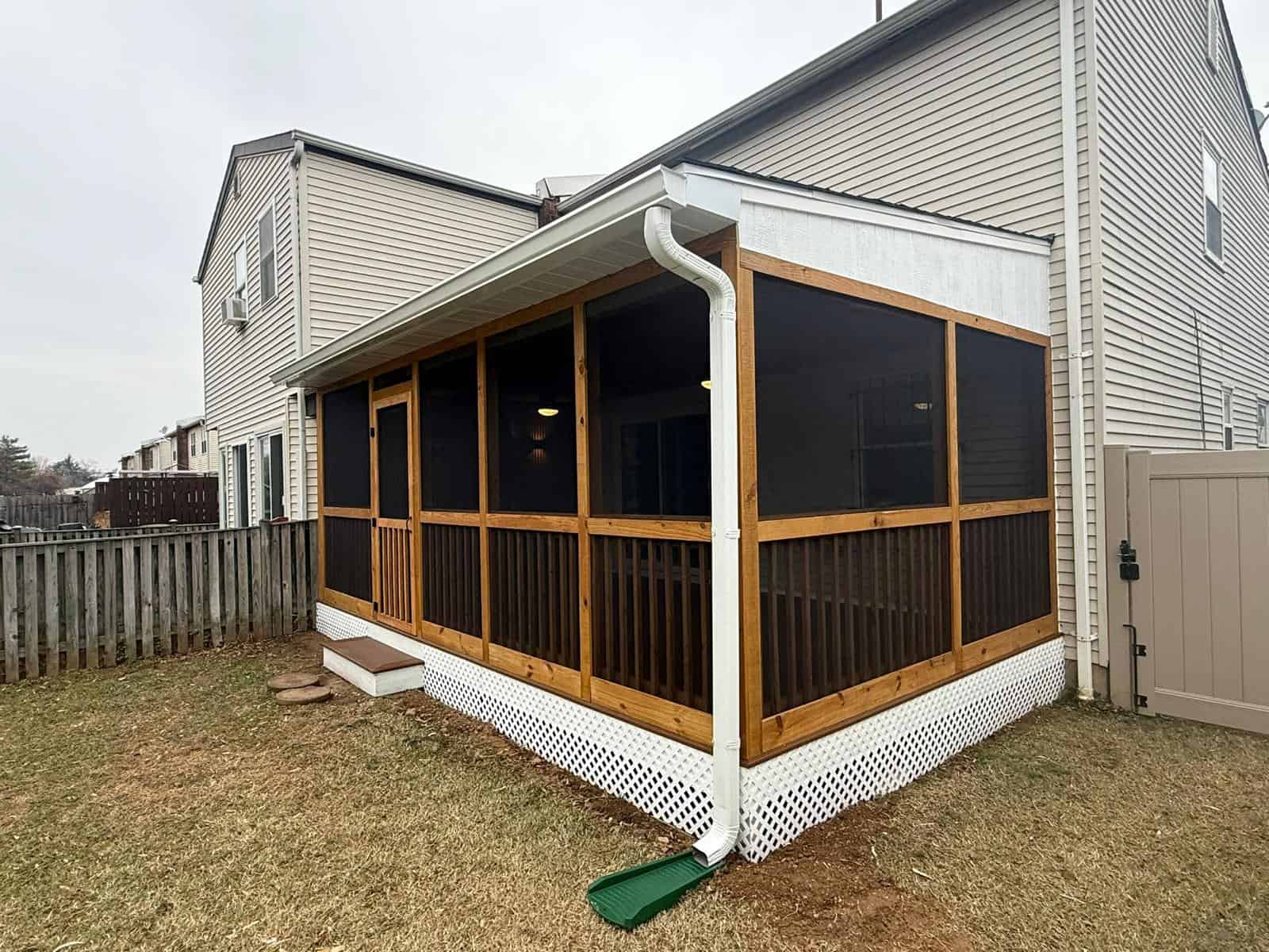 after porch renovation